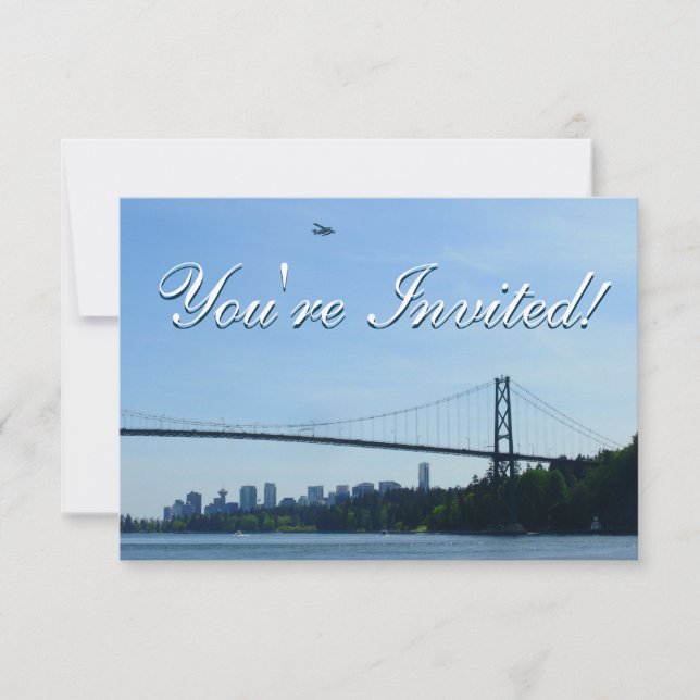 Invitations à Vancouver Personnalisées Vancouver R (Devant)