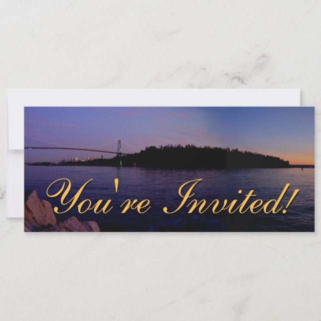 Invitations à Vancouver Personnalisées Vancouver R (Devant)