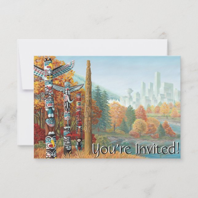Invitations à Vancouver Personnalisées Vancouver R (Devant)