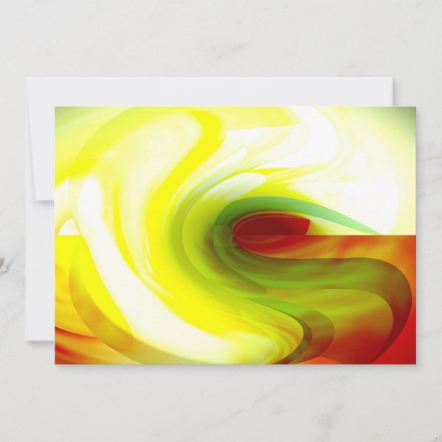 Invitations Abstraites de l'ordinateur (Devant)