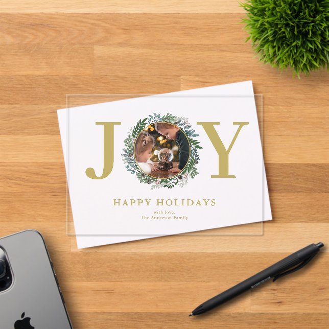 Invitations acryliques de la couronne de Noël (Insitu (Carte d'invitation))