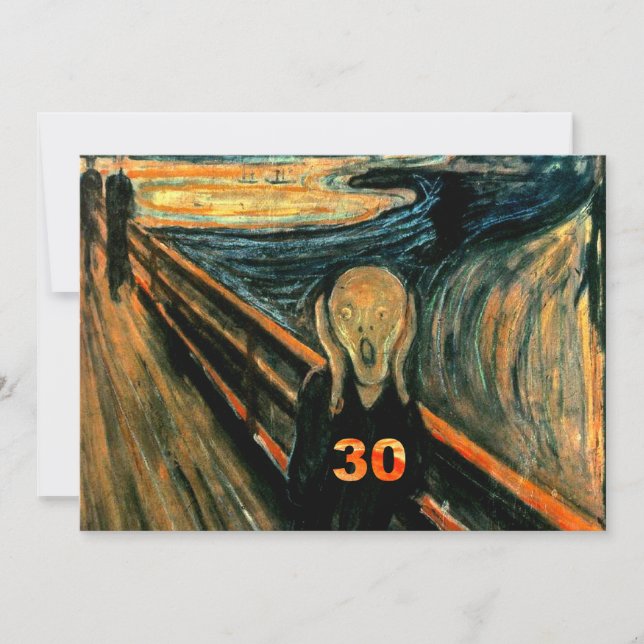 Invitations amusantes à la fête du 30e anniversair (Devant)