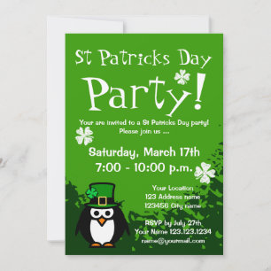 Invitations amusantes de Jour de la Saint Patrick 