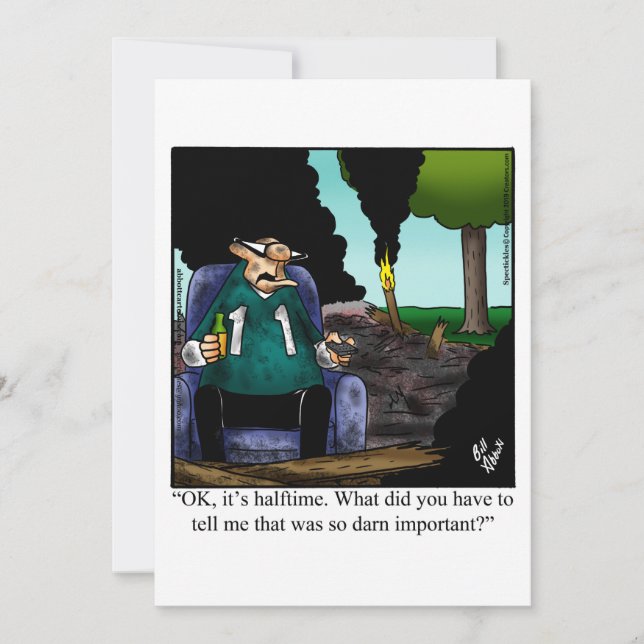 Invitations amusantes de la fête de football (Devant)