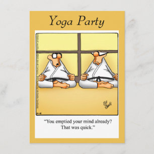 Invitations amusantes de la fête du Yoga