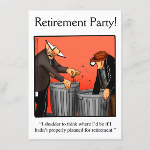 Invitations amusantes de l'Humour de retraite