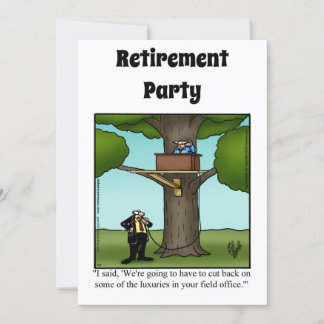 Invitations amusantes de l'Humour de retraite