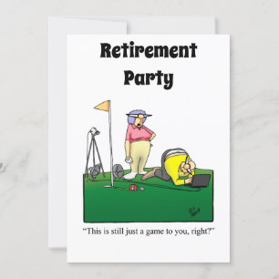 Invitations amusantes de l'Humour de retraite