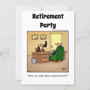 Invitations amusantes de l'Humour de retraite
