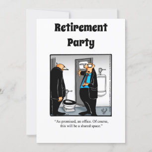 Invitations amusantes de l'Humour de retraite