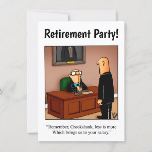 Invitations amusantes du parti de retraite