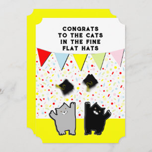 Invitations amusants de la fête de graduation