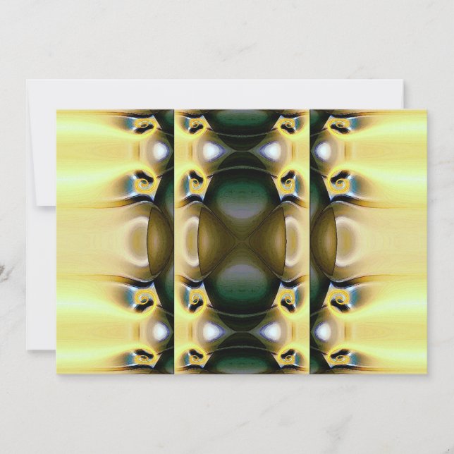 Invitations artistiques Abstraites orientales (Devant)