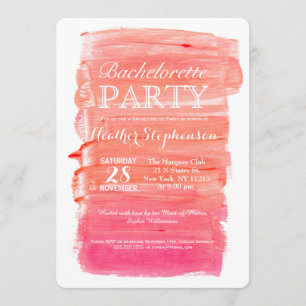 Invitations assez roses de partie de Bachelorette