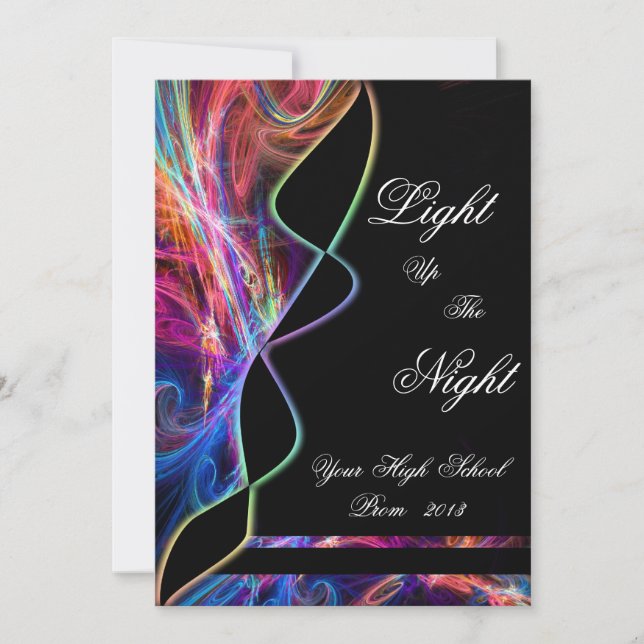Invitations au bal de promo du lycée Neon Lights (Devant)