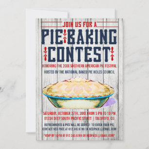 Invitations au concours de boulangerie à tarte
