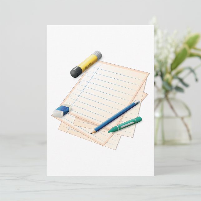 Invitations au crayon et au papier (Créateur téléchargé)