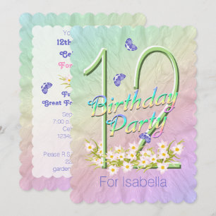 Invitations au Jardin des Fleurs du 12e anniversai
