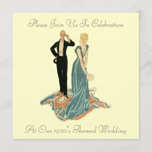 Invitations au mariage à thème des années 1920
