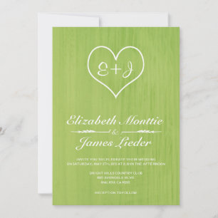 Invitations au Mariage campagnard de chaux