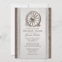 Invitations au mariage de Wagon Wagon Country