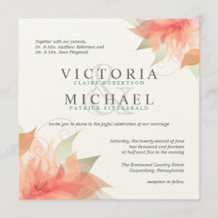 Invitations au mariage des Carrés de l'Orange d'au