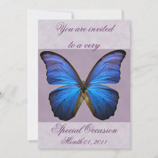 Invitations au papillon bleu de Morpho
