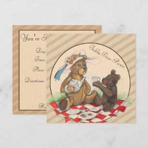 Invitations au pique-nique de Teddy Bear
