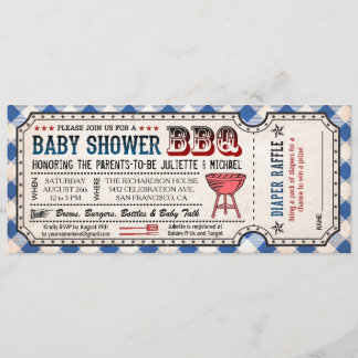 Invitations au rabais sur le Baby shower BBQ