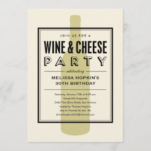 Invitations au vin et au fromage