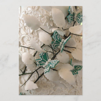 Invitations aux papillons verts