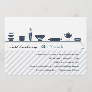 Invitations baby shower  Bleu de paix