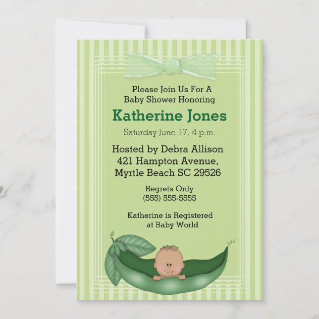 Invitations Baby showers africains américains (Devant)