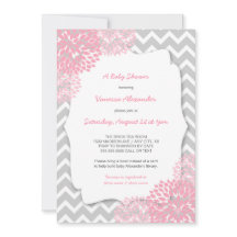 Invitations Baby showers de Pink Dahlia