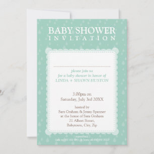 INVITATIONS BABY SHOWERS :: gouttes de pluie 5P