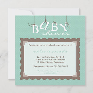 INVITATIONS baby showers :: lettres de bébé 6SQ