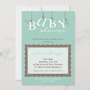 INVITATIONS baby showers :: lettres pour bébés 6P