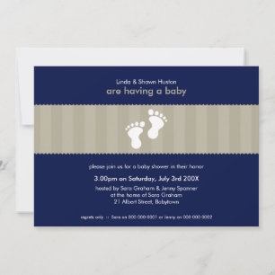INVITATIONS baby showers :: pieds heureux 8L