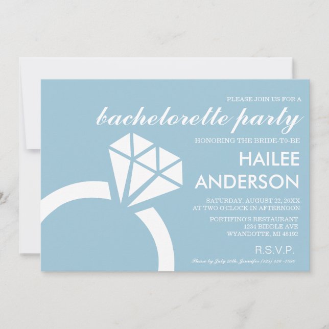 Invitations Bachelorette | MARIAGE (Devant)