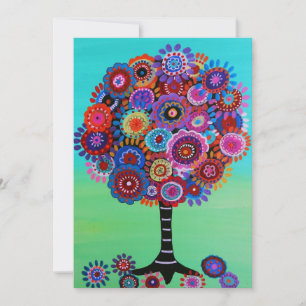 Invitations Bat mitzvah de l'arborescence de la ba