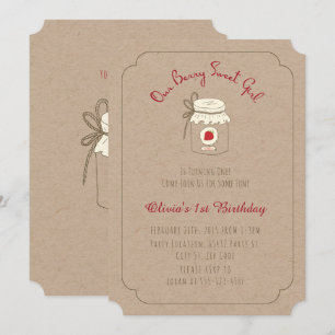Invitations Berry Sweet pour la fête d'anniversair