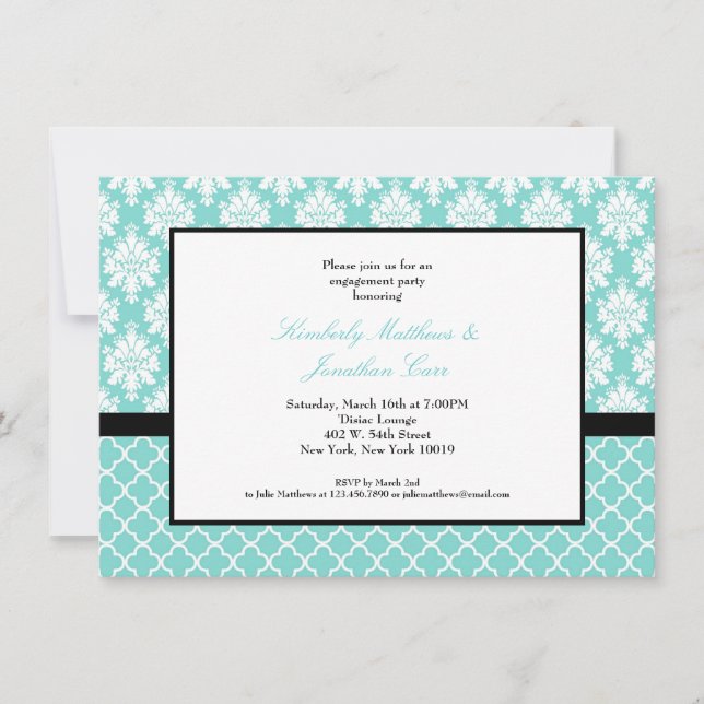 Invitations bleues (Devant)