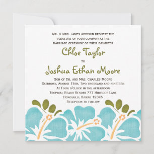 Invitations bleues de mariage de ketmie