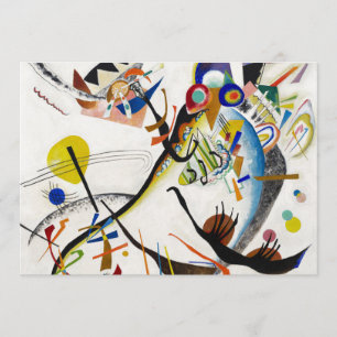 Invitations bleues de segment de Kandinsky