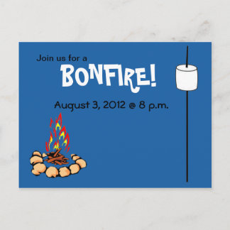 Invitations BONFIRE & marshmallow