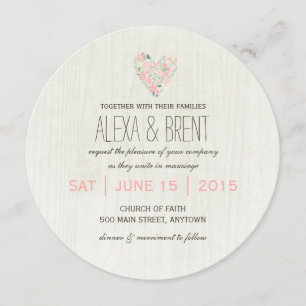 Invitations botaniques lunatiques de mariage