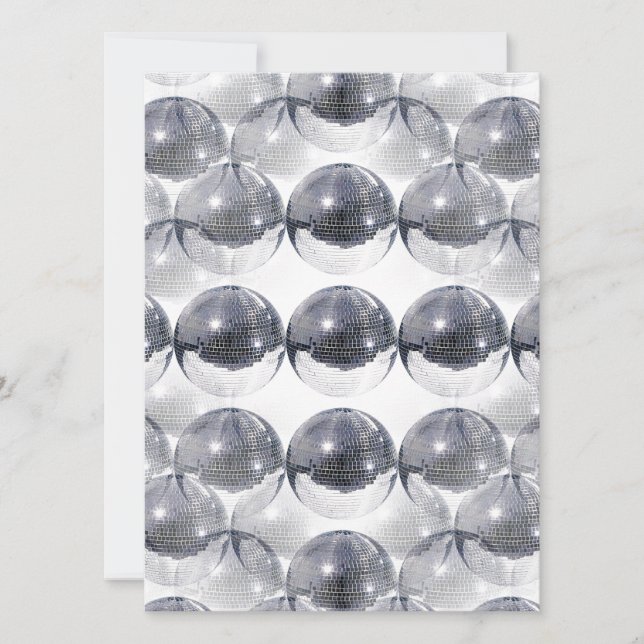 invitations boule à facettes (Devant)