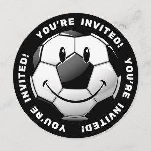 Invitations brillants de sourire de ballon de