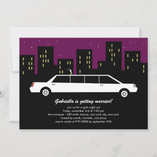 Invitations Chic Limousine Bachelorette Party