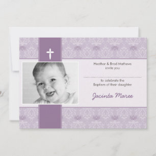 INVITATIONS CHICS DE BAPTÊME : : joli 5L